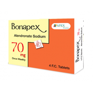 BONAPEX 70 MG ( ALENDRONATE ) 2 FILM-COATED TABLETS